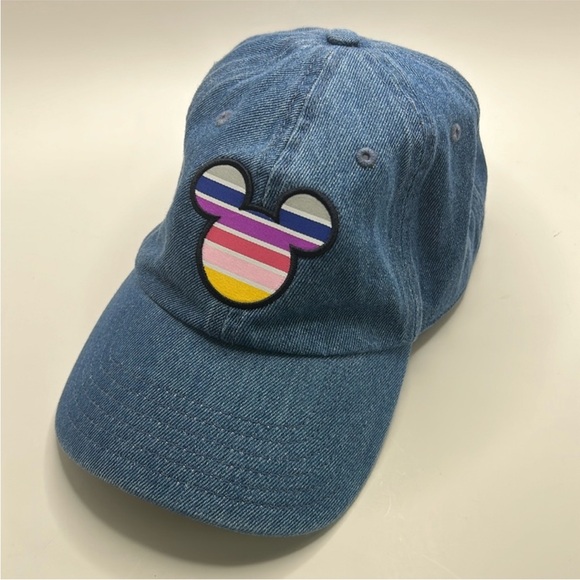 Disney Mickey Mouse retro denim baseball cap women’s - Picture 1 of 6